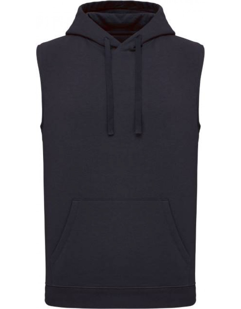 Pulover cu glugă unisex fără mâneci